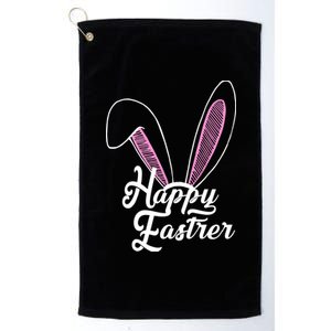 Happy Easter Cute Bunny Ears Platinum Collection Golf Towel