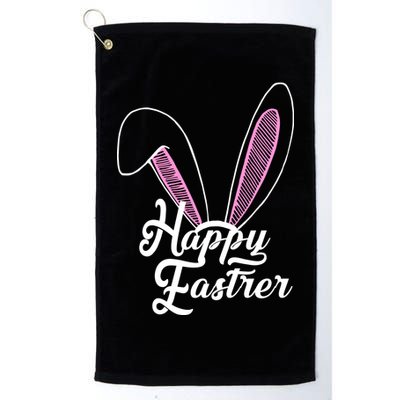 Happy Easter Cute Bunny Ears Golf Towel