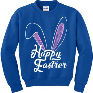 Happy Easter Cute Bunny Ears Kids Sweatshirt