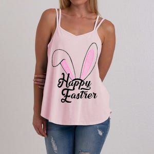 Happy Easter Cute Bunny Ears Women's Strappy Tank