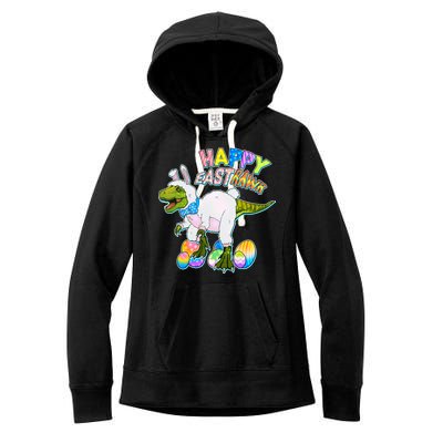 Happy Easter EastRawr T-Rex Women's Fleece Hoodie