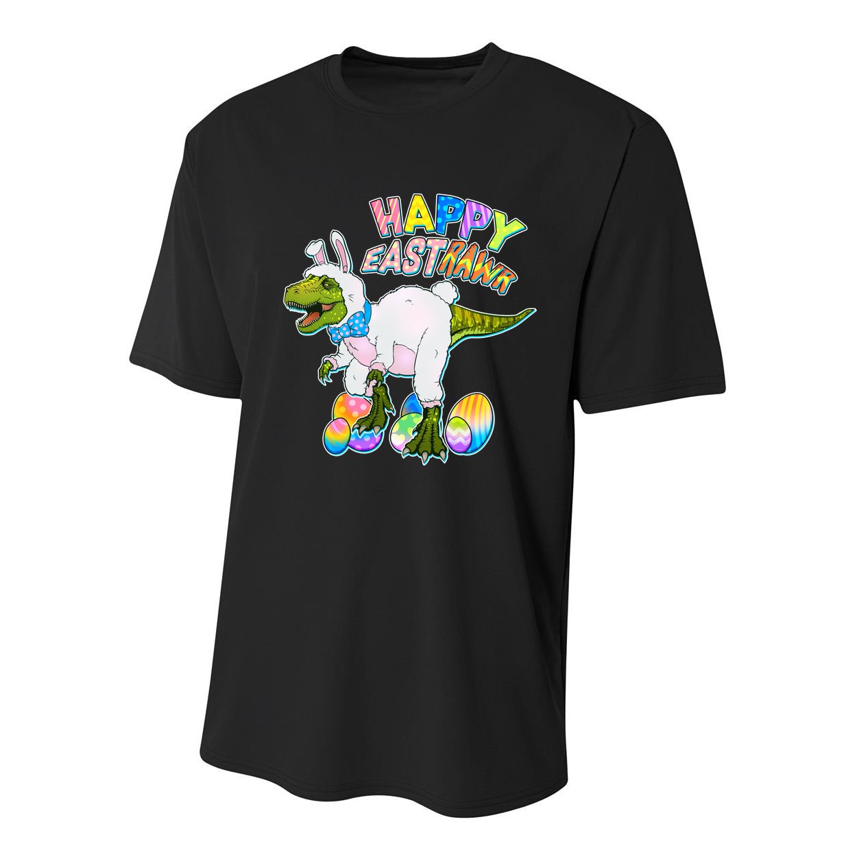 Happy Easter EastRawr T-Rex Youth Performance Sprint T-Shirt