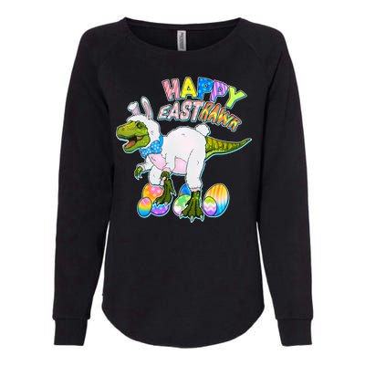 Happy Easter EastRawr T-Rex Womens California Wash Sweatshirt