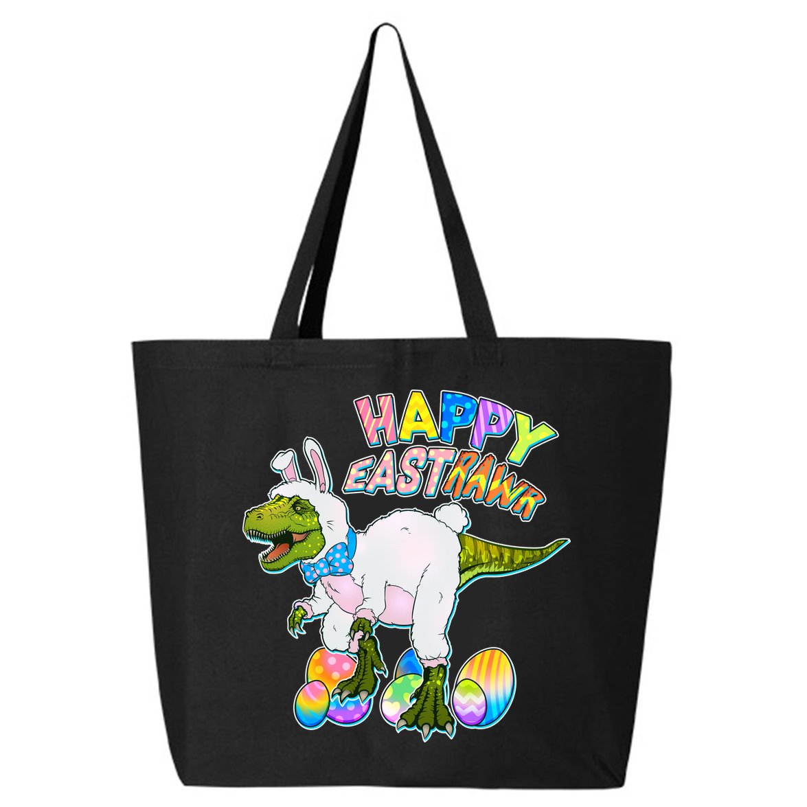 Happy Easter EastRawr T-Rex 25L Jumbo Tote