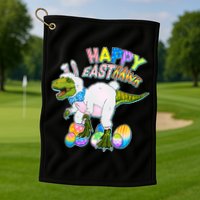 Happy Easter EastRawr T-Rex Golf Towel