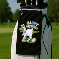 Happy Easter EastRawr T-Rex Golf Towel