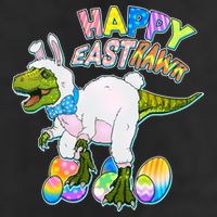 Happy Easter EastRawr T-Rex Golf Towel