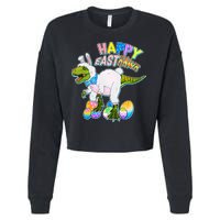 Happy Easter EastRawr T-Rex Cropped Pullover Crew