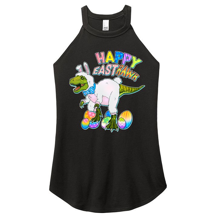 Happy Easter EastRawr T-Rex Women's Perfect Tri Rocker Tank