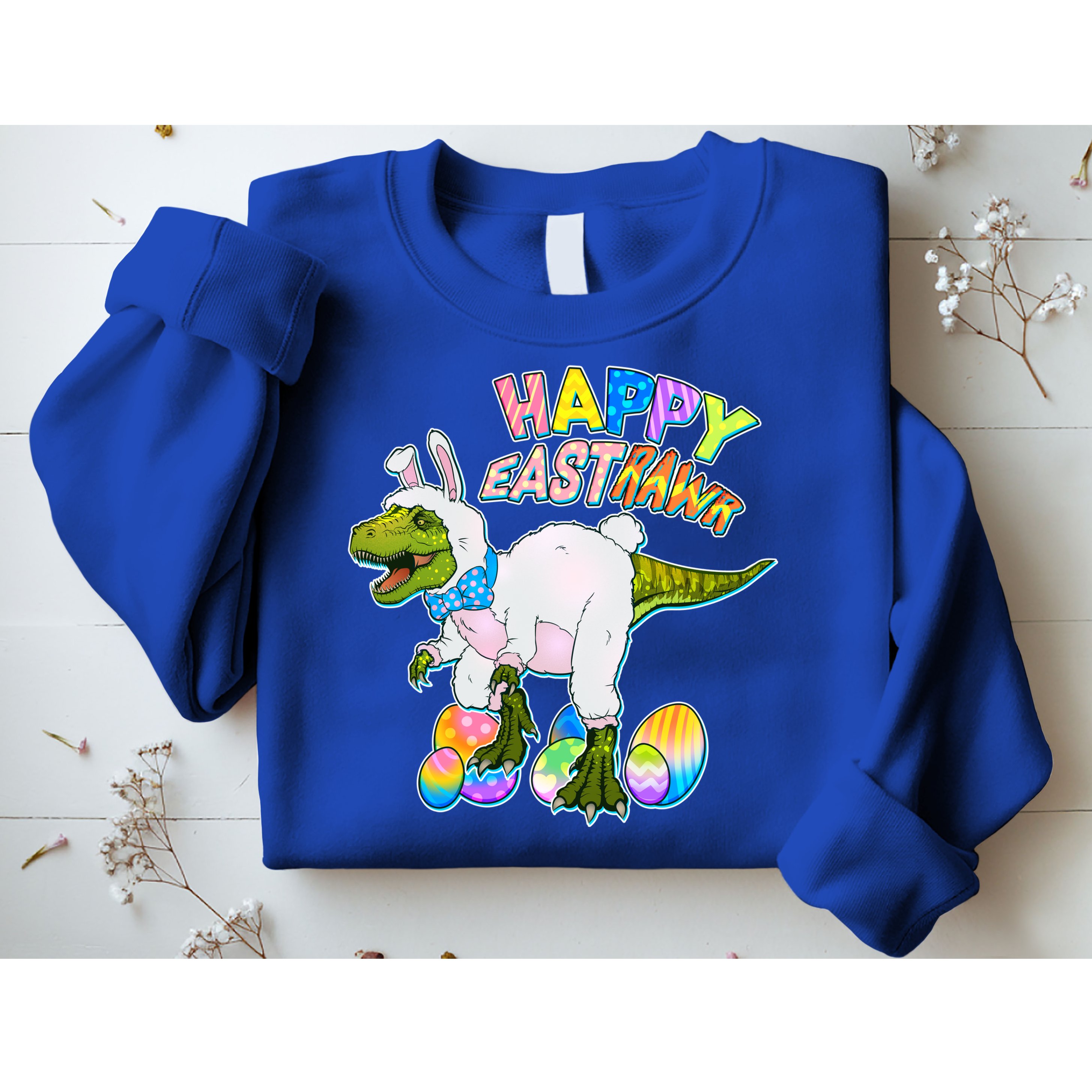 Happy Easter EastRawr T-Rex Sweatshirt