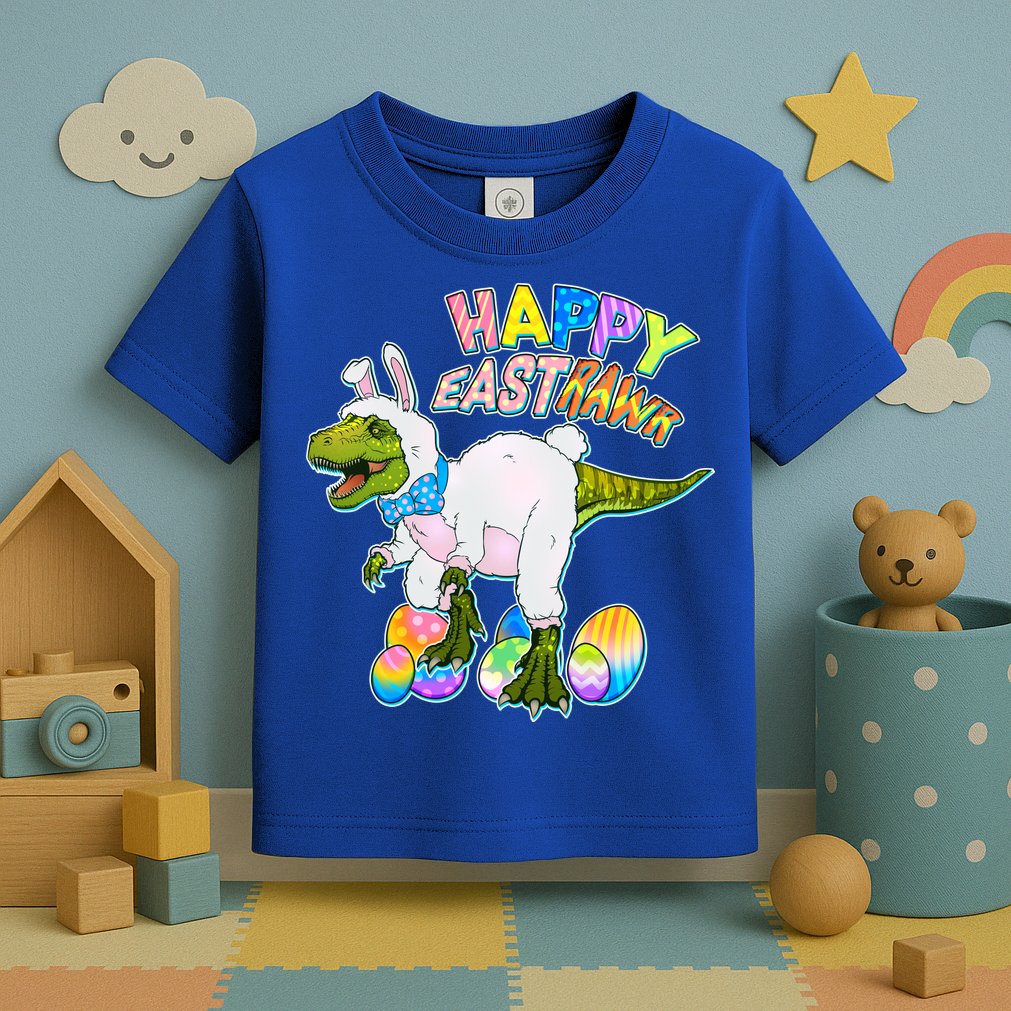 Happy Easter EastRawr T-Rex Toddler T-Shirt