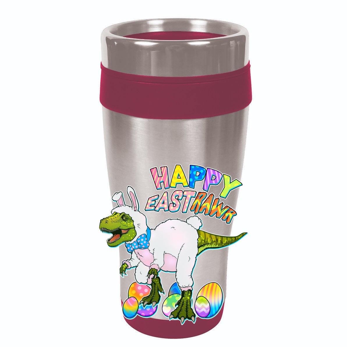 Happy Easter EastRawr T-Rex Zip Tote Bag