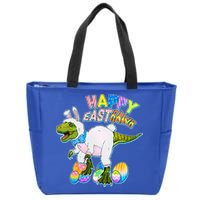 Happy Easter EastRawr T-Rex Zip Tote Bag
