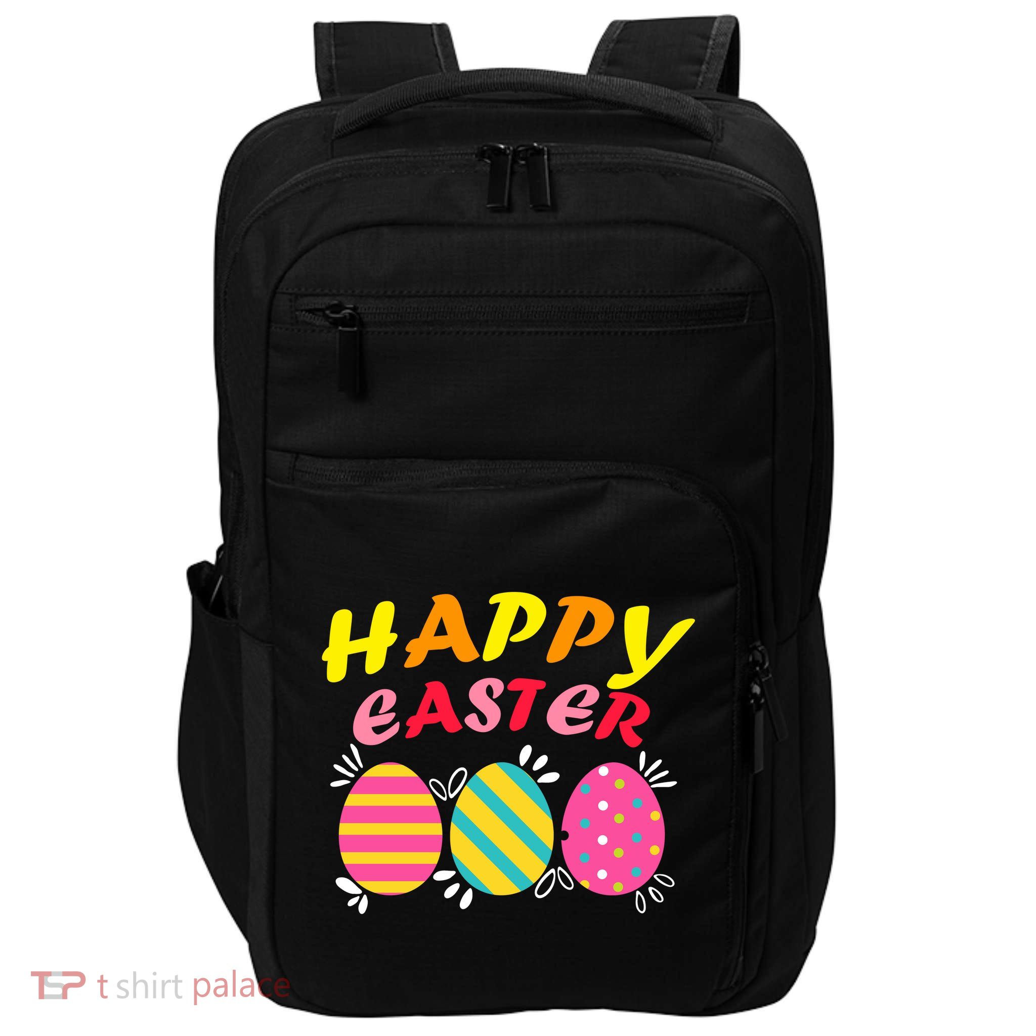 Happy Easter Eggs Impact Tech Backpack
