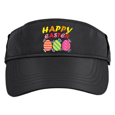 Happy Easter Eggs Adult Drive Performance Visor