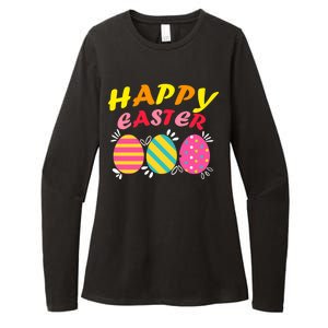 Happy Easter Eggs Womens CVC Long Sleeve Shirt