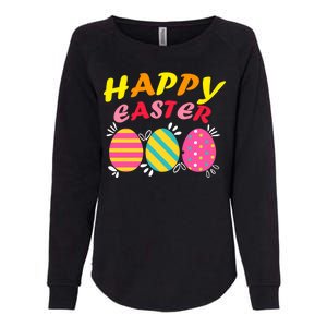 Happy Easter Eggs Womens California Wash Sweatshirt