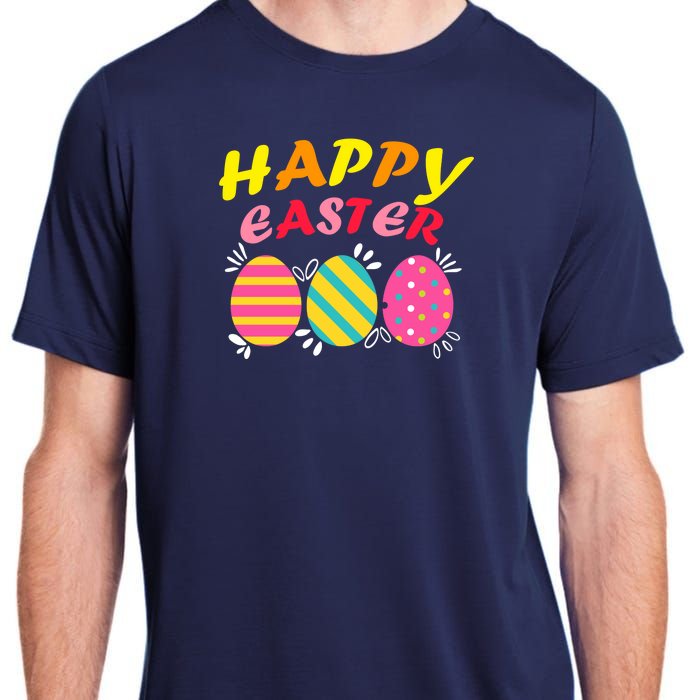 Happy Easter Eggs Adult ChromaSoft Performance T-Shirt