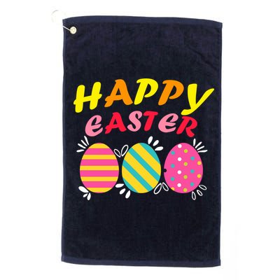 Happy Easter Eggs Golf Towel