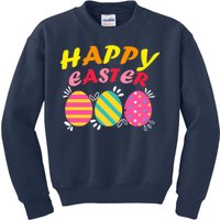 Happy Easter Eggs Kids Sweatshirt