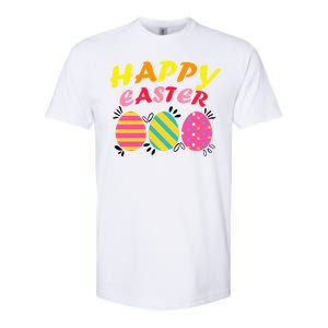 Happy Easter Eggs Softstyle CVC T-Shirt