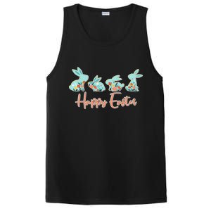 Happy Easter Flower Bunnies PosiCharge Competitor Tank