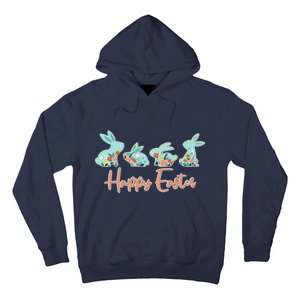 Happy Easter Flower Bunnies Hoodie