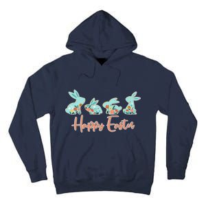 Happy Easter Flower Bunnies Tall Hoodie