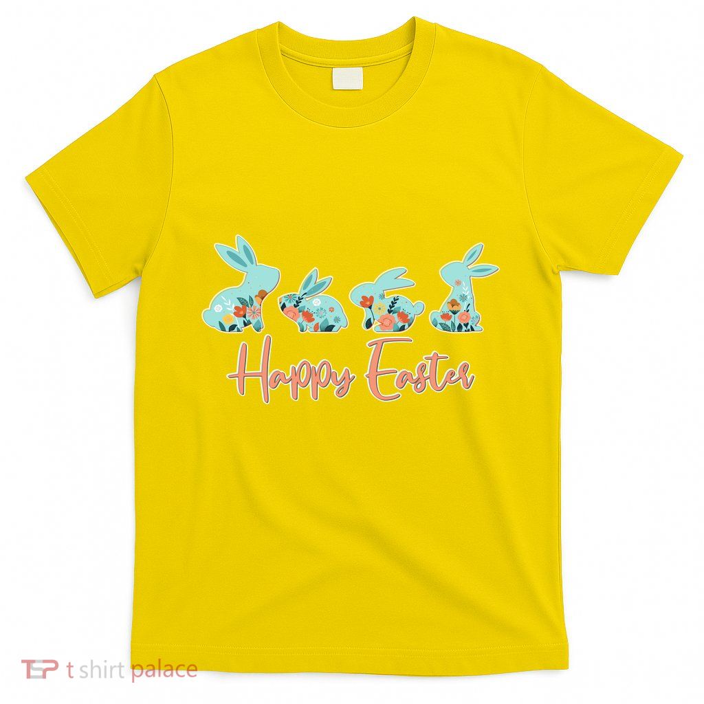 Happy Easter Flower Bunnies T-Shirt