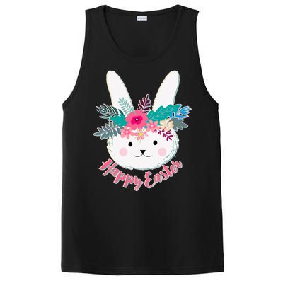 Happy Easter Flower Bunny PosiCharge Competitor Tank