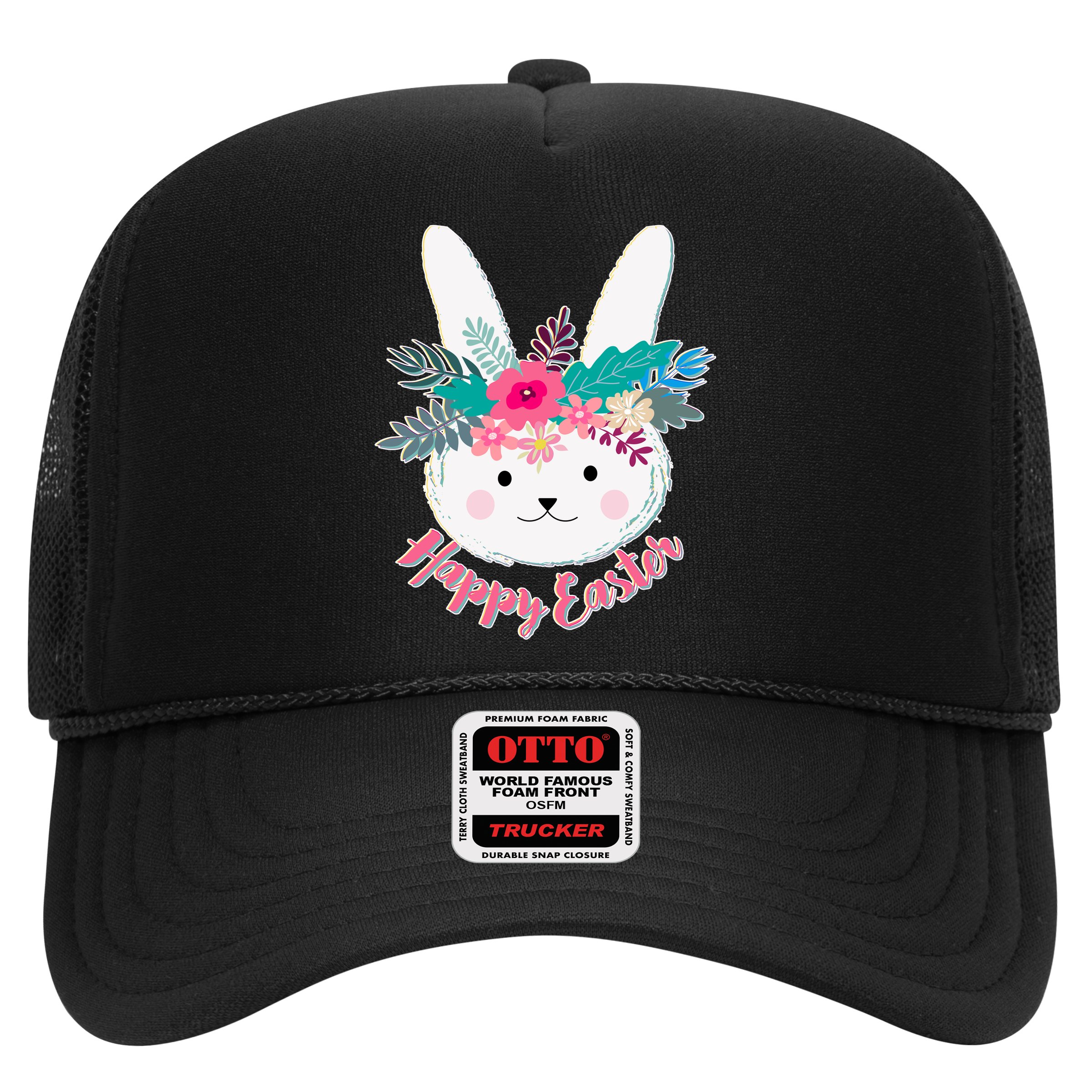 Happy Easter Flower Bunny Hat