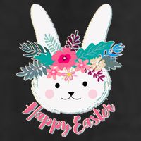 Happy Easter Flower Bunny Hat