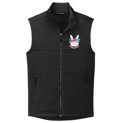 Happy Easter Flower Bunny Collective Smooth Fleece Vest