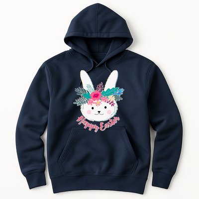 Happy Easter Flower Bunny Hoodie