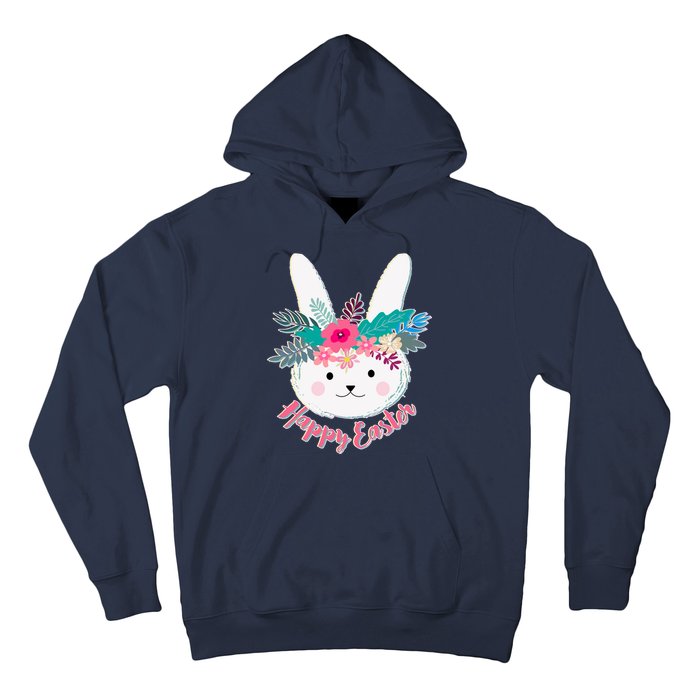 Happy Easter Flower Bunny Hoodie