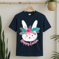 Happy Easter Flower Bunny T-Shirt