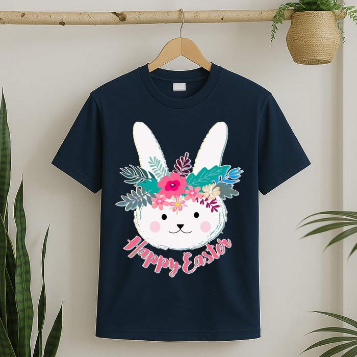 Happy Easter Flower Bunny T-Shirt