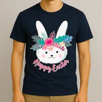 Happy Easter Flower Bunny T-Shirt