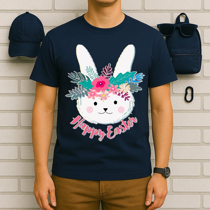 Happy Easter Flower Bunny T-Shirt