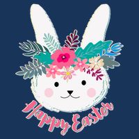 Happy Easter Flower Bunny T-Shirt