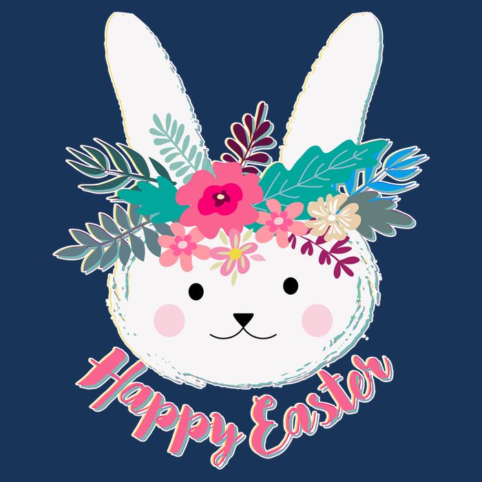 Happy Easter Flower Bunny T-Shirt