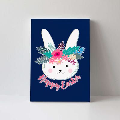 Happy Easter Flower Bunny Canvas