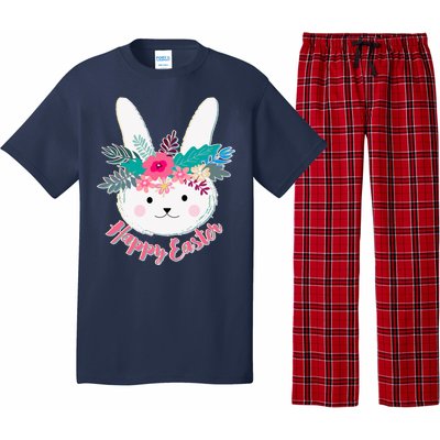 Happy Easter Flower Bunny Pajama Set