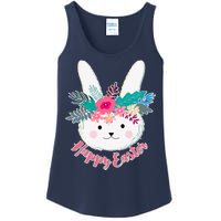 Happy Easter Flower Bunny Ladies Essential Tank