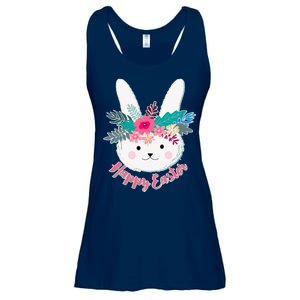 Happy Easter Flower Bunny Ladies Essential Flowy Tank