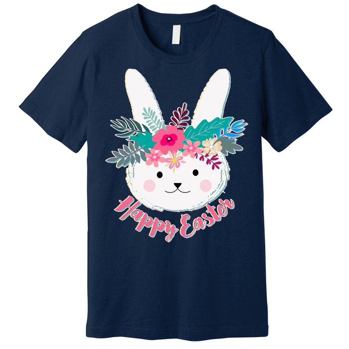 Happy Easter Flower Bunny Premium T-Shirt