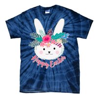 Happy Easter Flower Bunny Tie-Dye T-Shirt