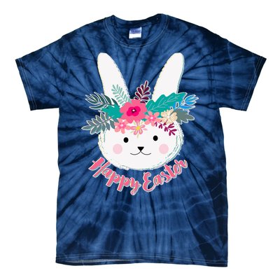 Happy Easter Flower Bunny Tie-Dye T-Shirt