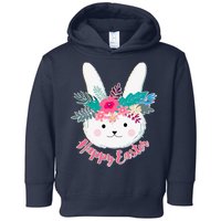 Happy Easter Flower Bunny Toddler Hoodie