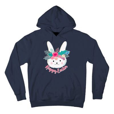 Happy Easter Flower Bunny Tall Hoodie